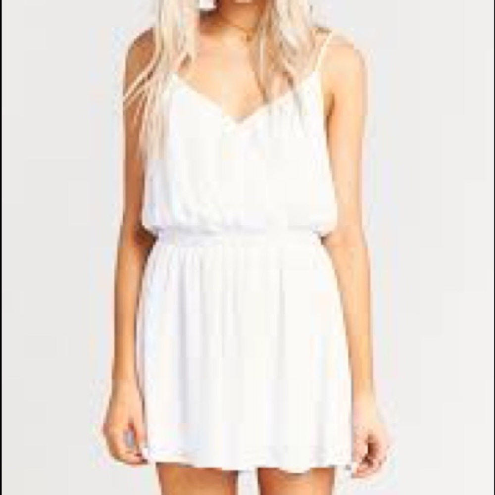 White Olympia romper medium